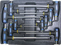 Набор Т-образных шестгранных ключей с пластиковой рукояткой 10пр. в ложементе в Новокузнецке